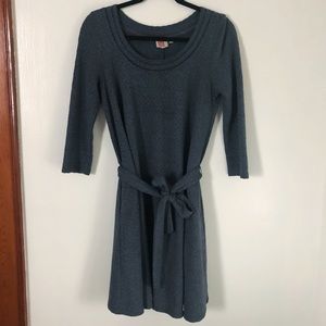 Blue Lilka Dress with 3/4 Sleeves - Anthropolgie